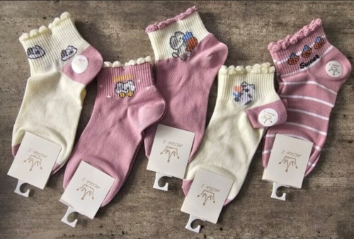 Calcetines Kawai Para Dama 5 Pares
