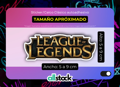 Sticker Arcane League Of Legends Lol Pegar En Móvil Pc X10