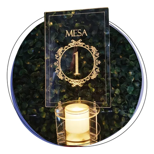 comprar X13 Número Centro De Mesa De Acrilico Con Luz Led + Caja Env