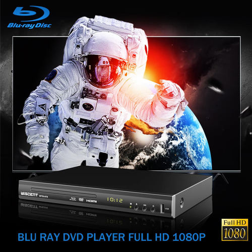 Reproductor De Dvd Blu Ray Wiscent Full Hd 1080p