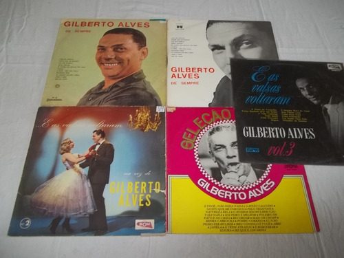 Lp Vinil - Gilberto Alves - 5 Discos