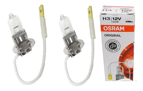 Bombillo H3 12v55w 64151 Halogeno Osram (kit Por 2 Unidades)