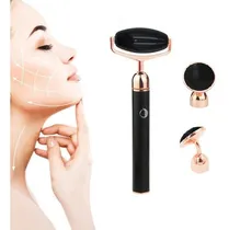 Comprar Rodillo Facial Obsidiana Negra Eléctrico Vibración Carga Usb