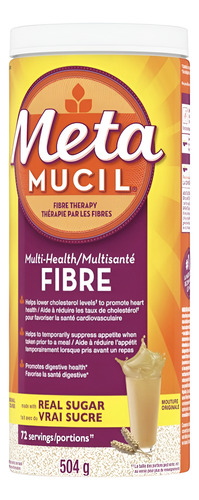 Fibra Metamucil Sabor Original Coarse Psyllium Fiber 504gr