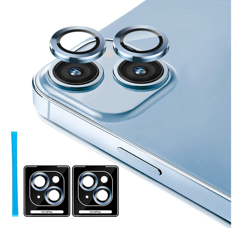 Protector De Camara Para iPhone 14 Y Plus - Blue (2 Kit)
