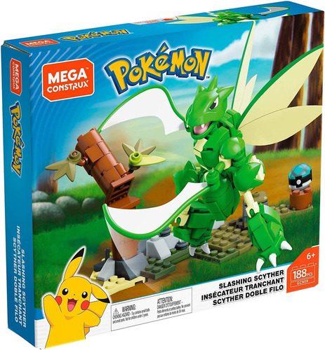 Mega Construx Pokemon Slashing Scyther Set De Construcción