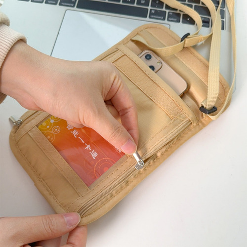 Bolso Tipo Bandolera Con Cremallera Para Colgar En El Cuello