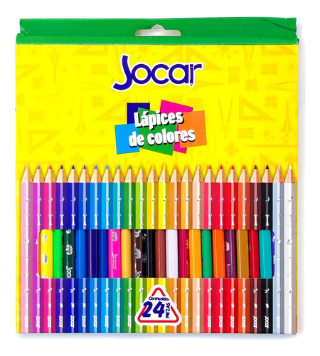 Colores Largos Triangulares Jocar C/24 ¡¡ Inmediato