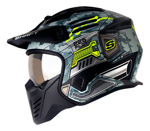 Casco Abierto Shaft 225 Pilot Evo Top Certificado