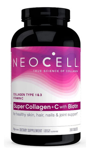 Neocell  polvos De Colageno Tipo I Y Iii + Vitamina C  360