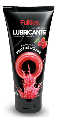 Lubricante Aroma Y Sabor Fullsen Frutos Rojos 100g