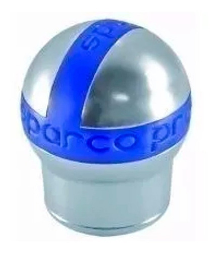 Imagen 1 de 5 de Perilla Bocha Palanca Cambio Universal Sparco Cromada Azul