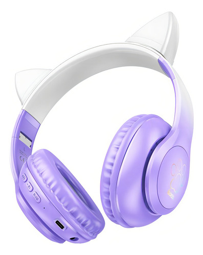Audífonos Inalámbricos Hoco W42 Cat Morado