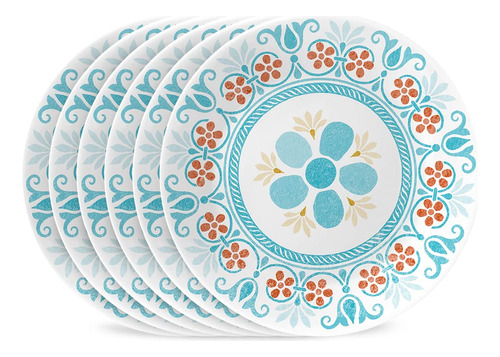 Corelle Global Collection Vitrelle - Juego De Platos Para Ap