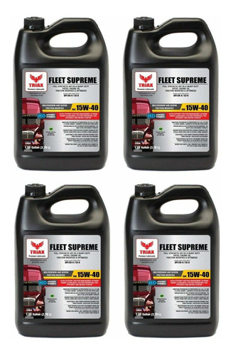 Triax Fleet Supreme 15w-40 Api Ck-4 Aceite De Motor Diesel S