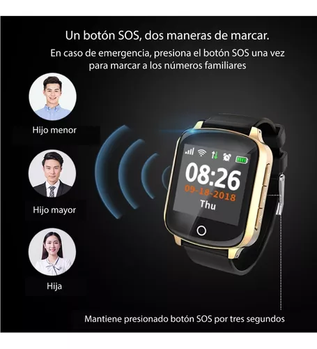 Reloj GPS/SOS HELPO H28 - Persona Mayor y todo usuario / Pantalla táctil -  Helpo