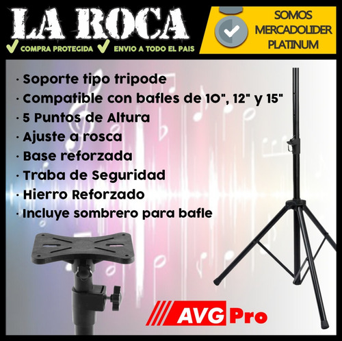 Imagen 4 de 10 de Tripode Soporte Bafle Pantallas Proyector Iluminacion Sonido