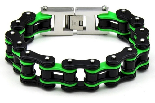 Pulsera Manilla Brazalete Cadena De Moto Acero Biker Nv