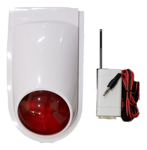 Sirena Inalámbrica Exteriores Luz Estrobo 110db Plug 3.5mm