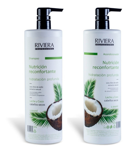 Shampoo + Acondicionador Sin Sal Riviera - Progresivos