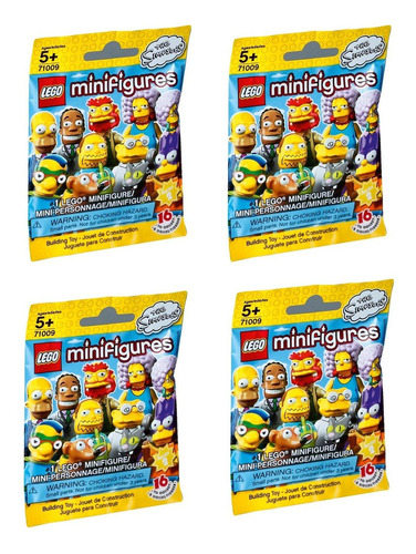 Lego Minifigures The Simpsons Series 2 - Cuatro Paquetes Ale