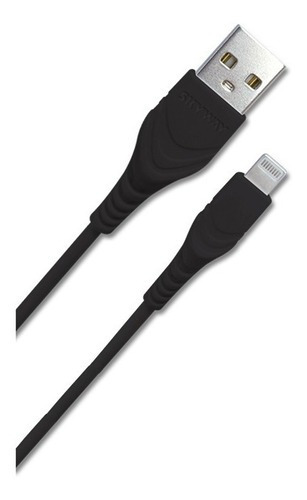 Cable Celular - Lightning 2amper Carga Rapida 1 Metro Skyway Color Negro