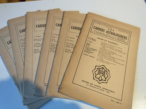 Imagen 1 de 10 de Les Cahiers Astrologiques Volguine  X 7 Ejemplares