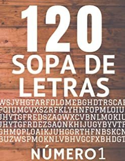 120 Sopa De Letras Número 1: Libros De Búsqueda De Pal Lmz1