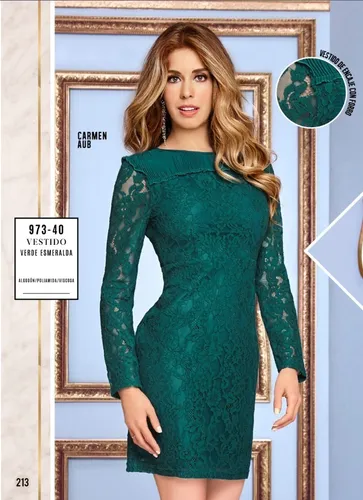 Vestido Cklass Verde Esmeralda 973-40 Otoño Invierno 2018 en venta en Guadalajara Jalisco por sólo $ Mexico Vestido Cklass Verde Esmeralda 973-40 Otoño Invierno 2018 en venta en Guadalajara Jalisco por sólo $ Mexico