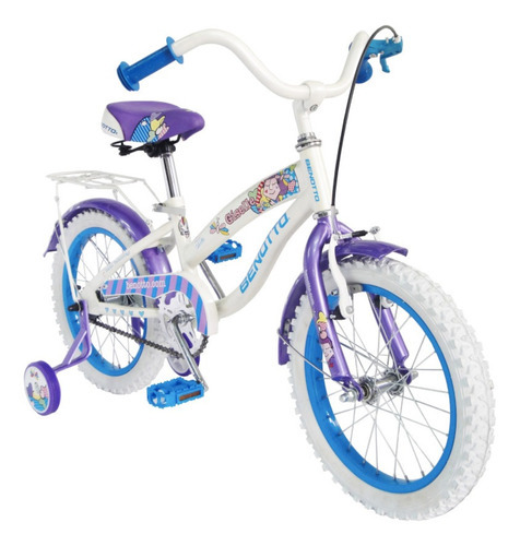 Bicicleta Benotto Giselle R16 1v. Niña Color Blanco/violeta