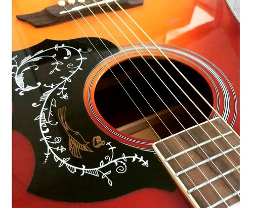 Violão eletroacústica Michael Galaxy VM925DTC para destros vintage sunburst satin