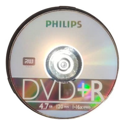 Cd Dvd Philips Dvd+r 16x 4.7gb Pack 22 Unidades