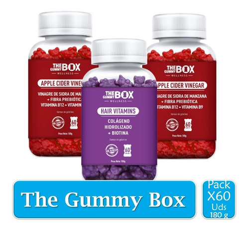 Imagen 1 de 7 de The Gummy Box Vinagre Y Biotina