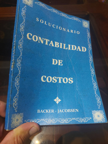 Libro Solucionario De Contabilidad De Costos Backer