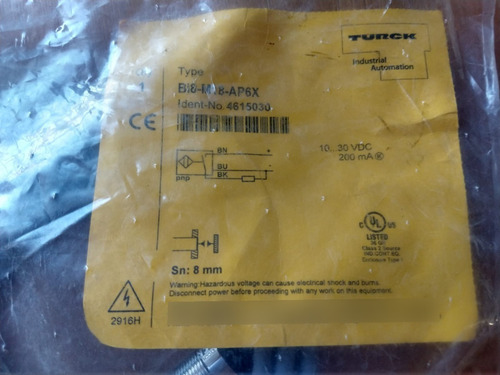 Sensor Inductivo Turck Bi2-m12-ap6x