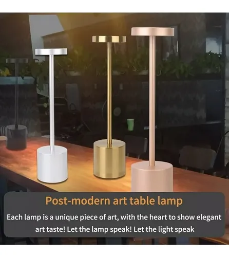 Lámpara De Mesa Inalámbrica Led Recargable Con Usb