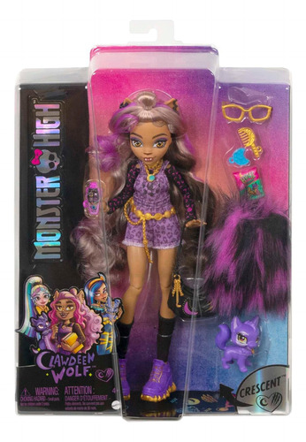 Monster High Muñeca Clawdeen Wolf Con Accesorios Mattel