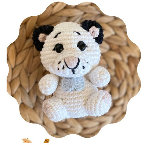 Patrón Crochet Tigre Tigrecito Blanco