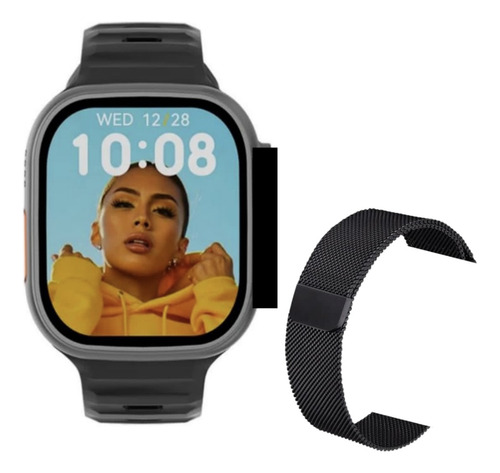 Smartwatch Dt8 Ultra Negro Reloj Inteligente Deportivo Llamadas Hombre Mujer