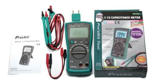 Capacímetro Tester Digital Lcd 0.1pf-20000µf Proskit Mt-5110