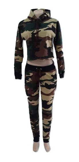 conjunto moletom feminino exercito