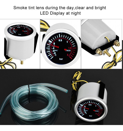 Gj Meter 2, Universal, 12 V, Led, Digital, Turbo Boost Psi