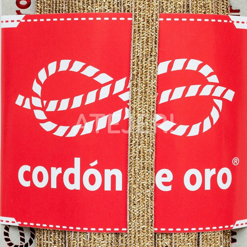 Imagen 4 de 4 de Elástico Para Lencería Flash Cordón De Oro 10mm X 20 Metros