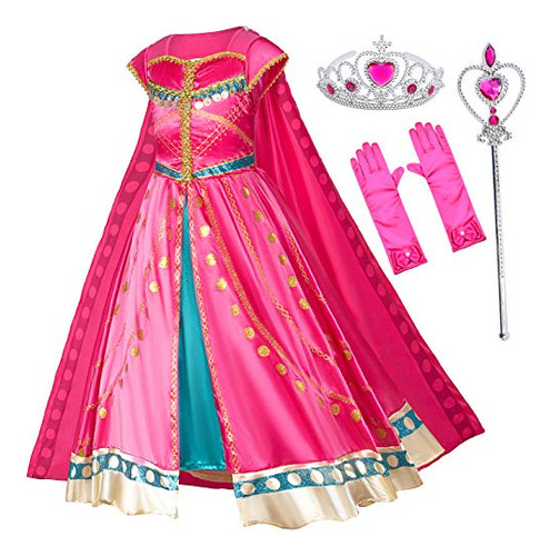 Vestido De Traje De Princesa Árabe Para Pequeñas W6cpk