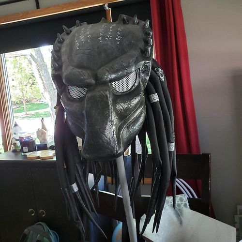 Depredador Casco Halloween Cosplay Disfraz Prop Látex