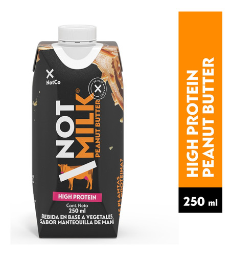 Bebida Vegetal Alta En Proteína Notmilk Peanut Butter 250 Ml