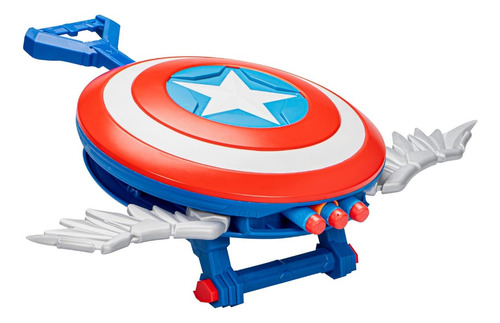 Lanzador Nerf Capitán América Lanzadardos Redwin