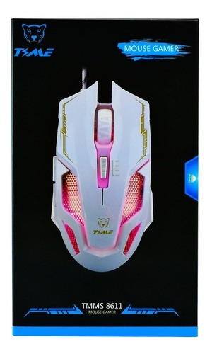 Imagen 2 de 2 de Mouse Gamer Time Led Rgb 2400 Dpi Tmms 8611