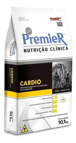 Alimento Premier Super Premium Nutrição Clínica Cardio para cão adulto todos os tamanhos sabor mix em sacola de 10.1kg