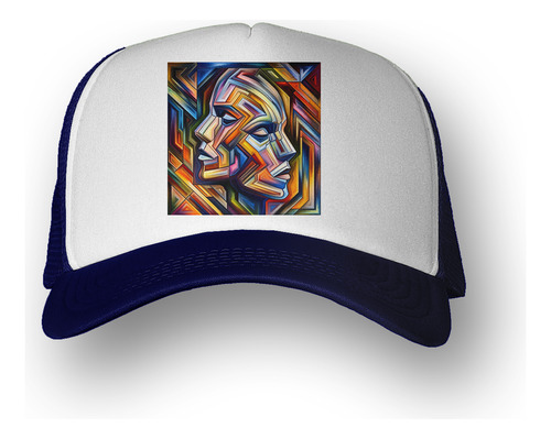 Gorra  Retrato Abstracto Face Cabeza Colores